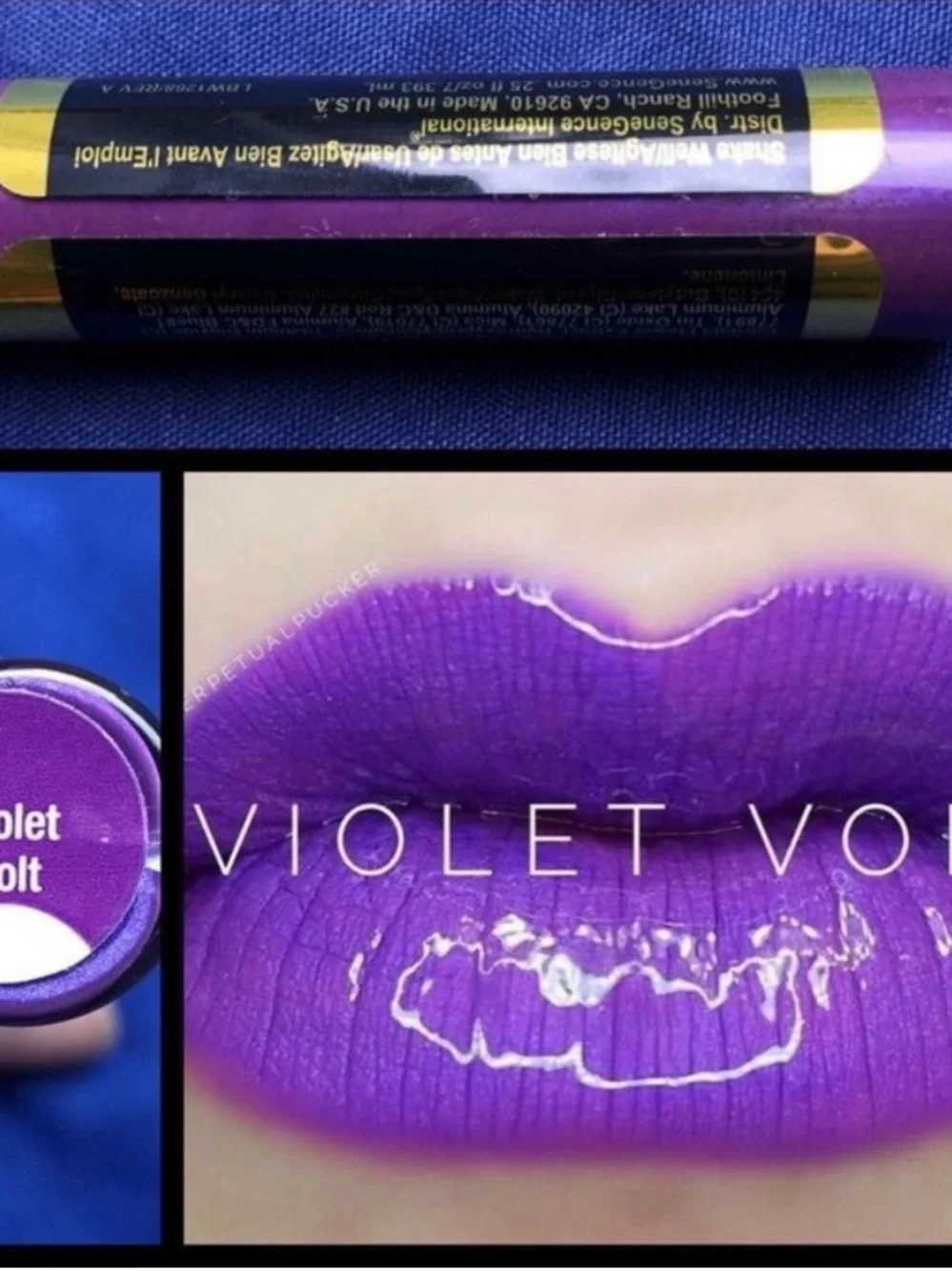 Lipsense Violet Volt Matte Liquid Lipstick - Women Makeup